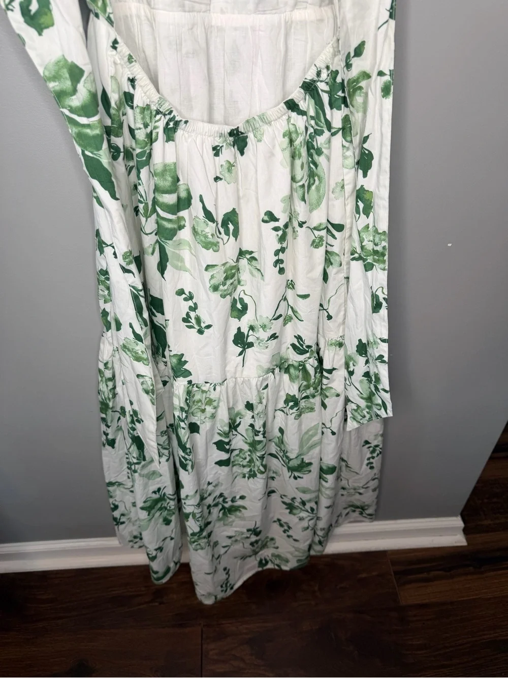 Abercrombie & Fitch Bow Back Poplin Maxi Dress